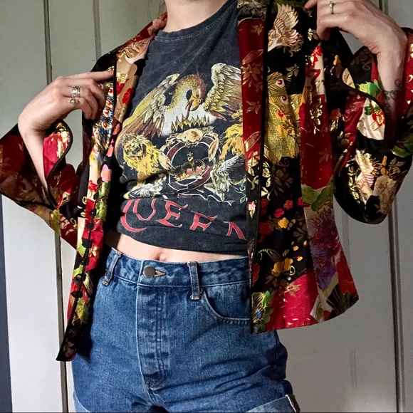 Vintage Asian Inspired Brocade Jacket - Picture 2 of 7